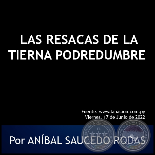 LAS RESACAS DE LA TIERNA PODREDUMBRE - Por ANÍBAL SAUCEDO RODAS - Viernes, 17 de Junio de 2022